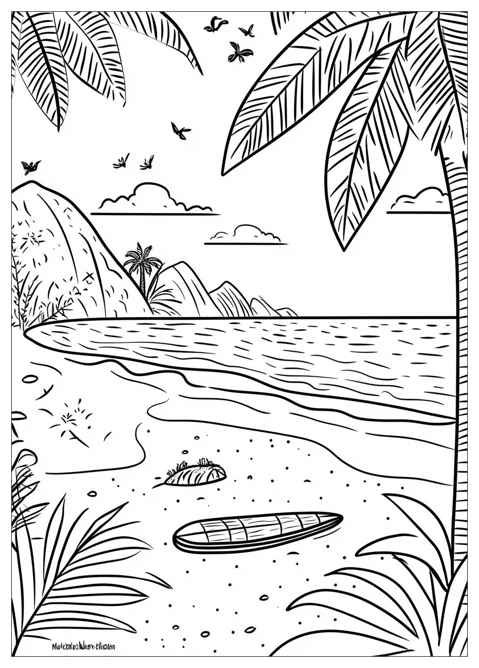 Beach Coloring Pages-5