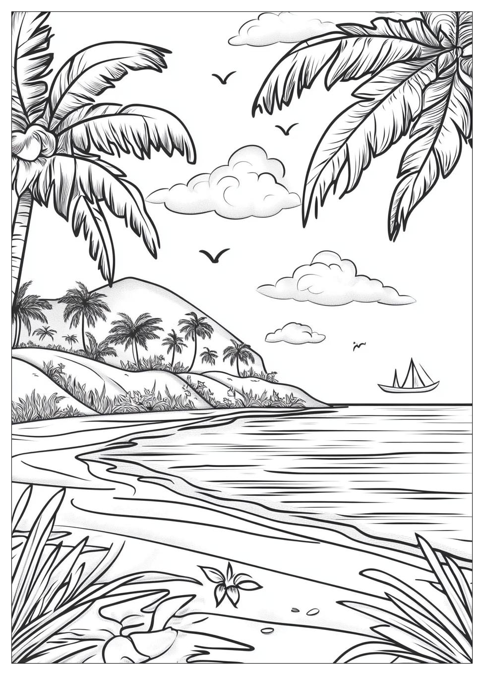Beach Coloring Pages-7