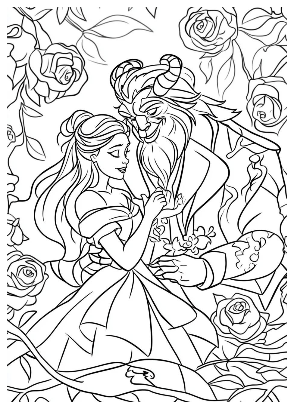 Beauty And The Beast Coloring Pages-11