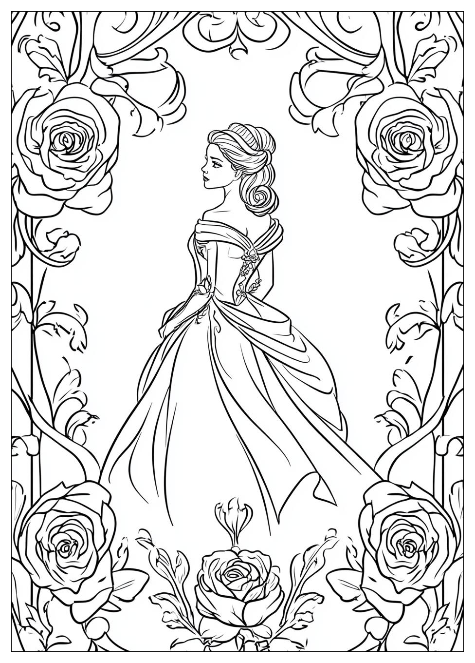 Beauty And The Beast Coloring Pages-13
