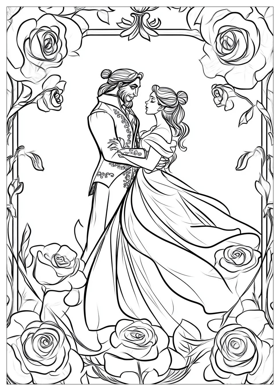 Beauty And The Beast Coloring Pages-14