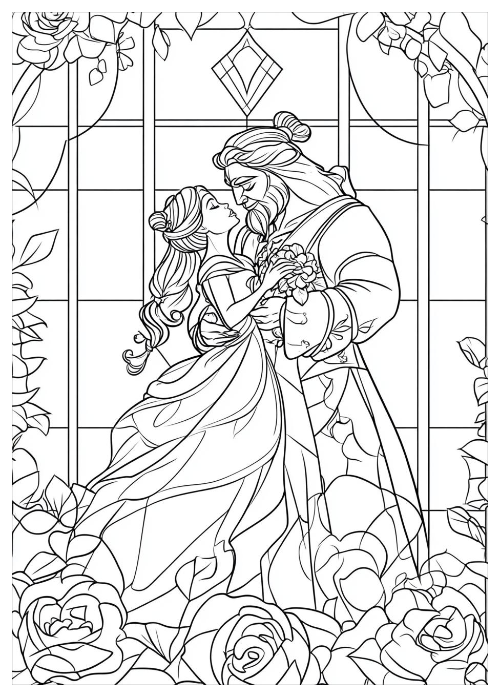 Beauty And The Beast Coloring Pages-16