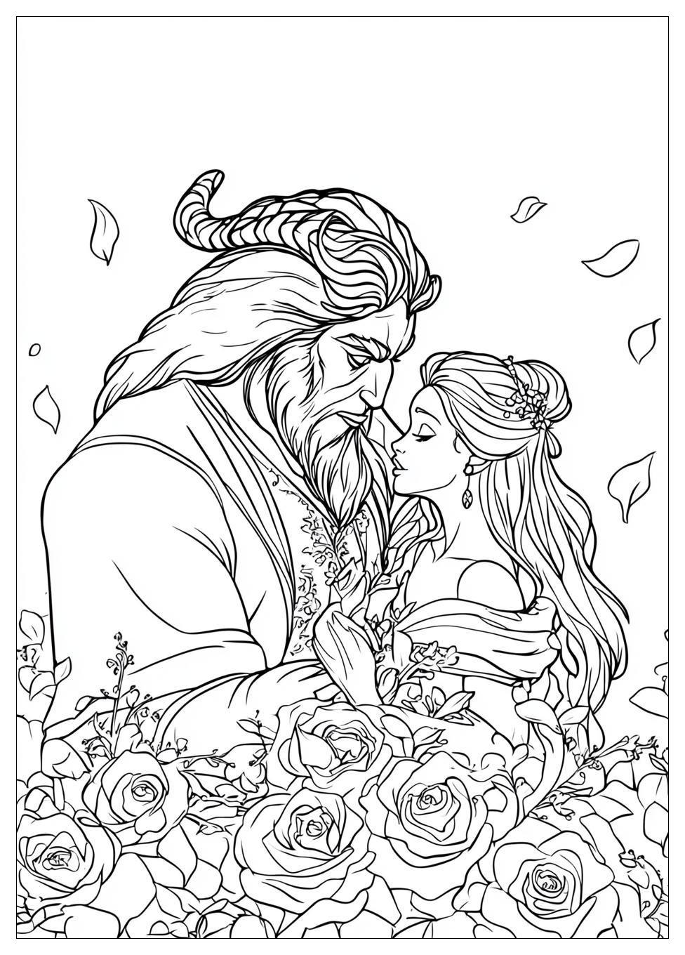 Beauty And The Beast Coloring Pages-17