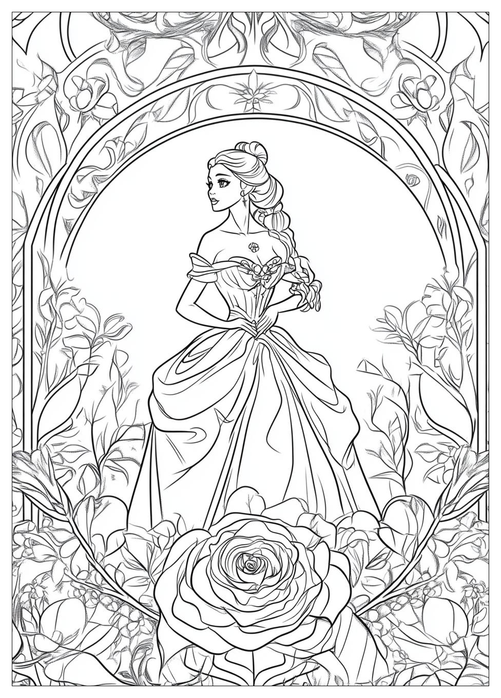 Beauty And The Beast Coloring Pages-18