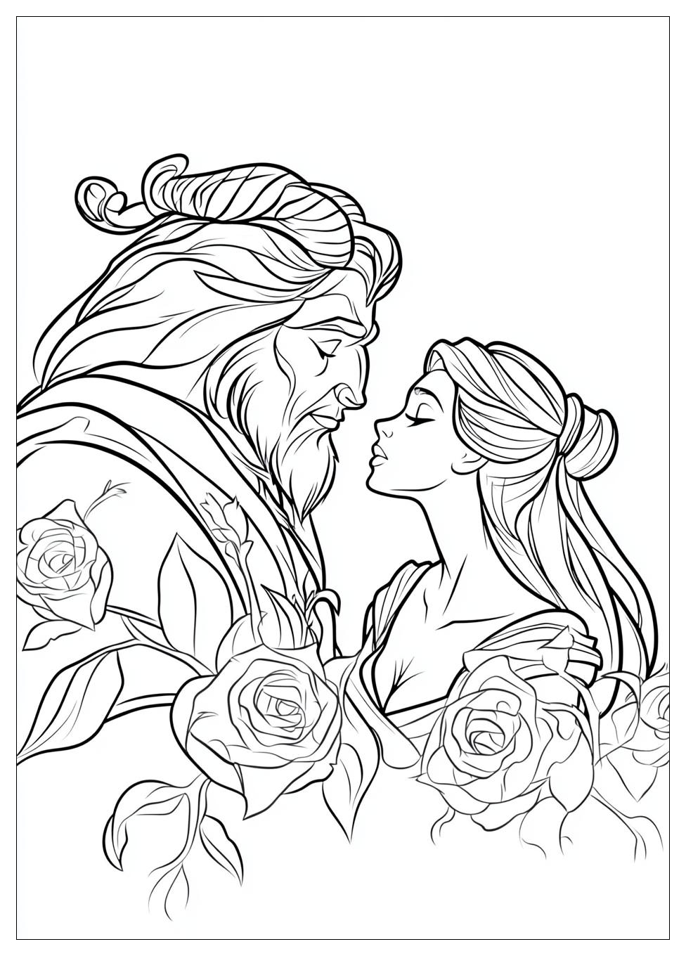 Beauty And The Beast Coloring Pages-19