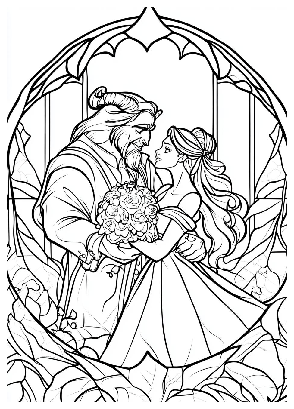 Beauty And The Beast Coloring Pages-2