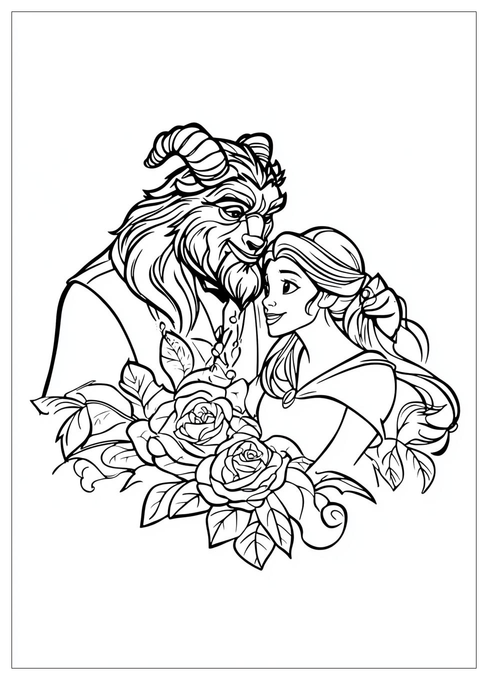 Beauty And The Beast Coloring Pages-5
