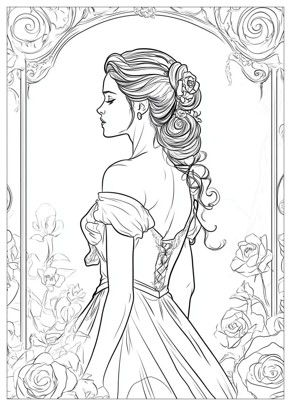 Beauty And The Beast Coloring Pages-8