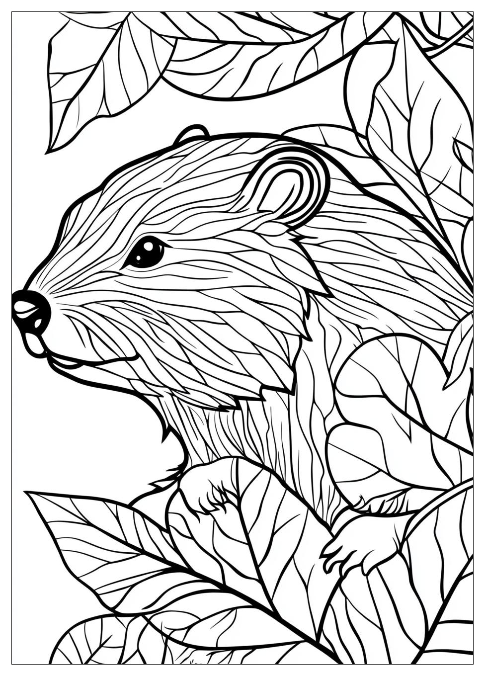 Beaver Coloring Pages-13