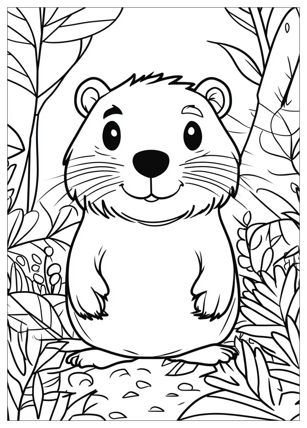 Beaver Coloring Pages-2