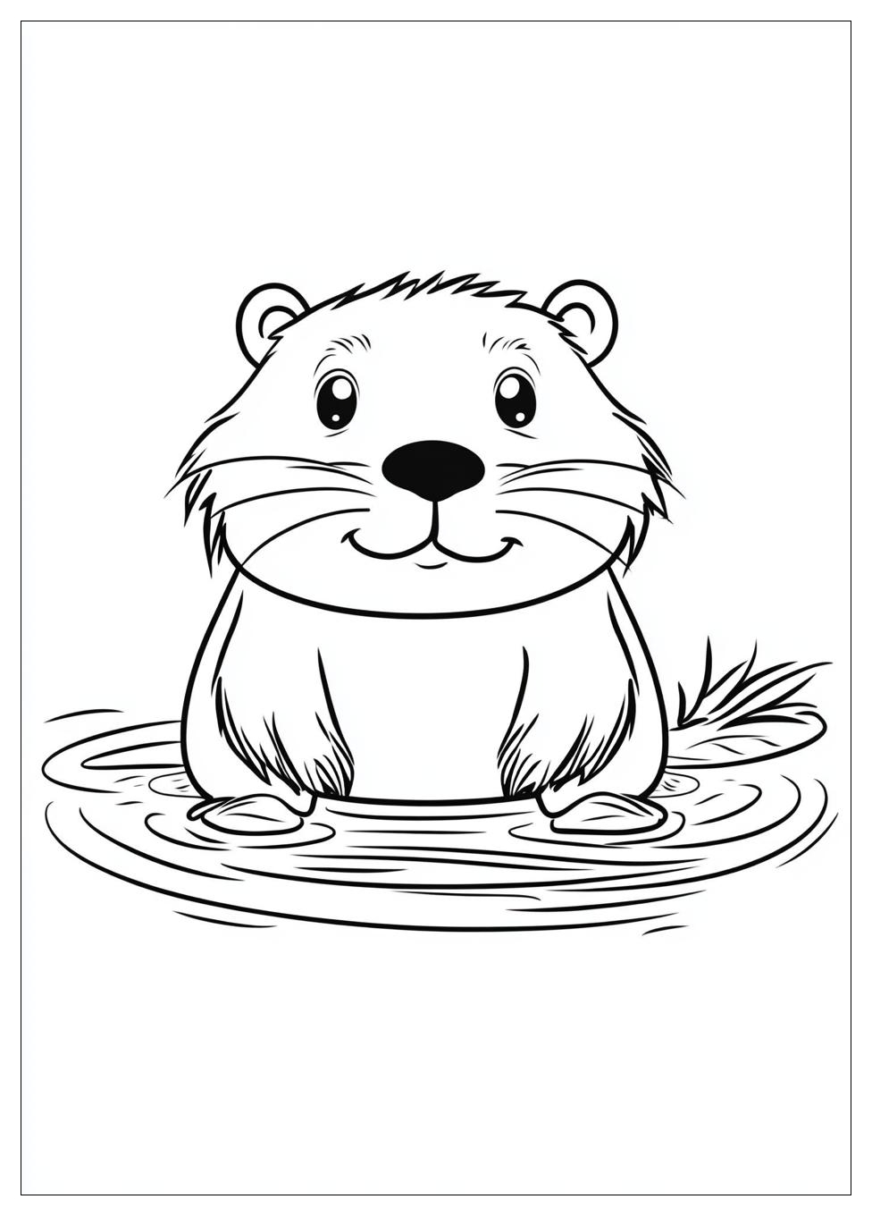 Beaver Coloring Pages-3