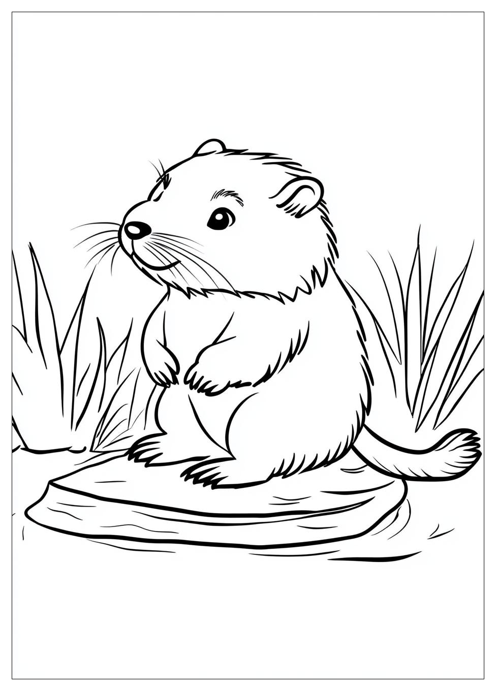 Beaver Coloring Pages-5