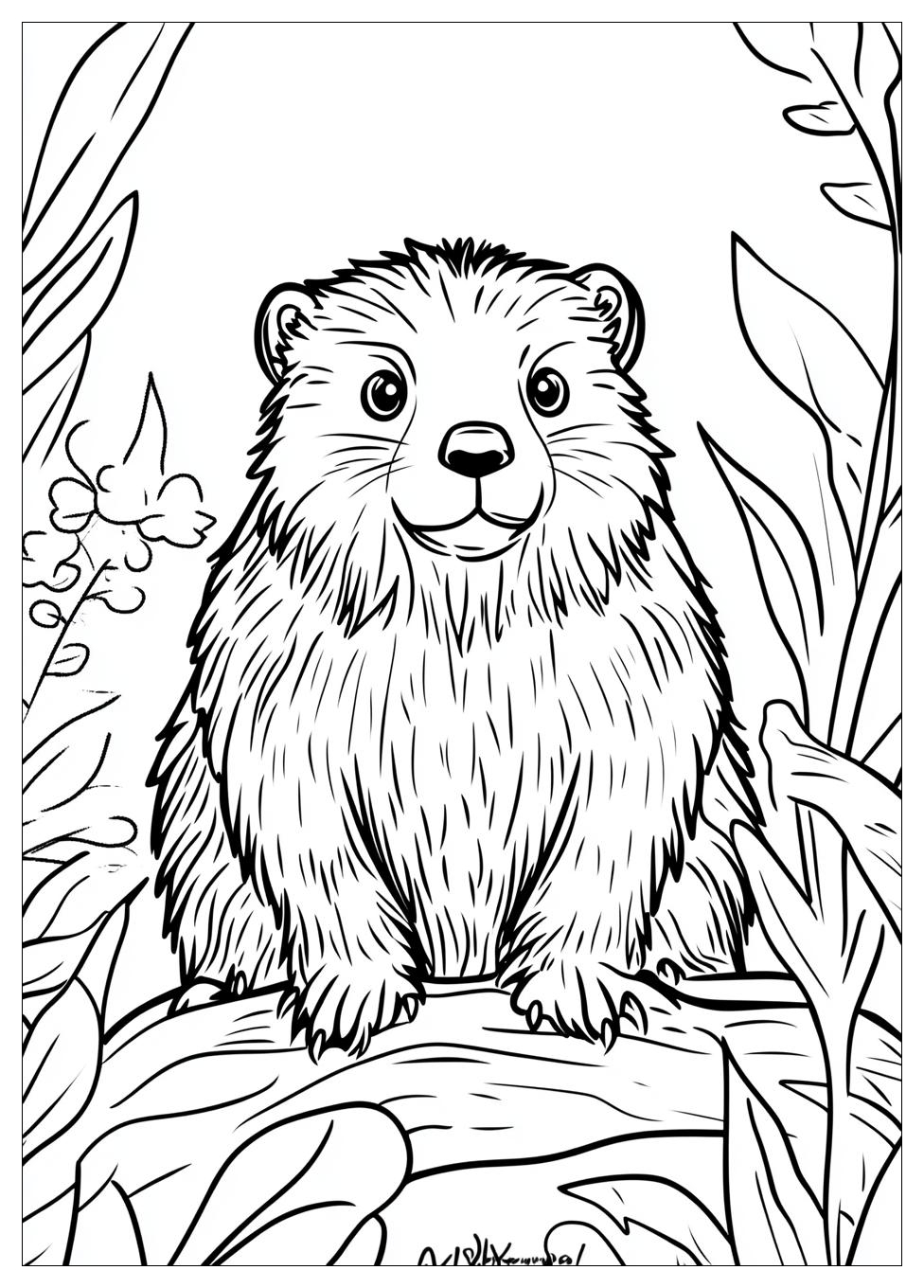 Beaver Coloring Pages-6