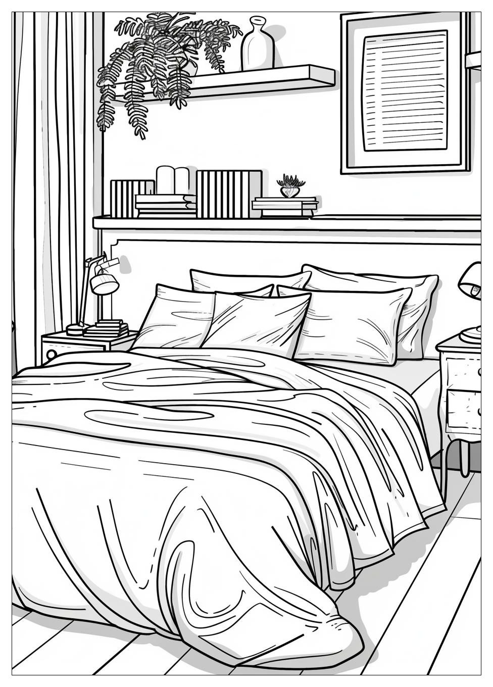 Bedroom Coloring Pages-11