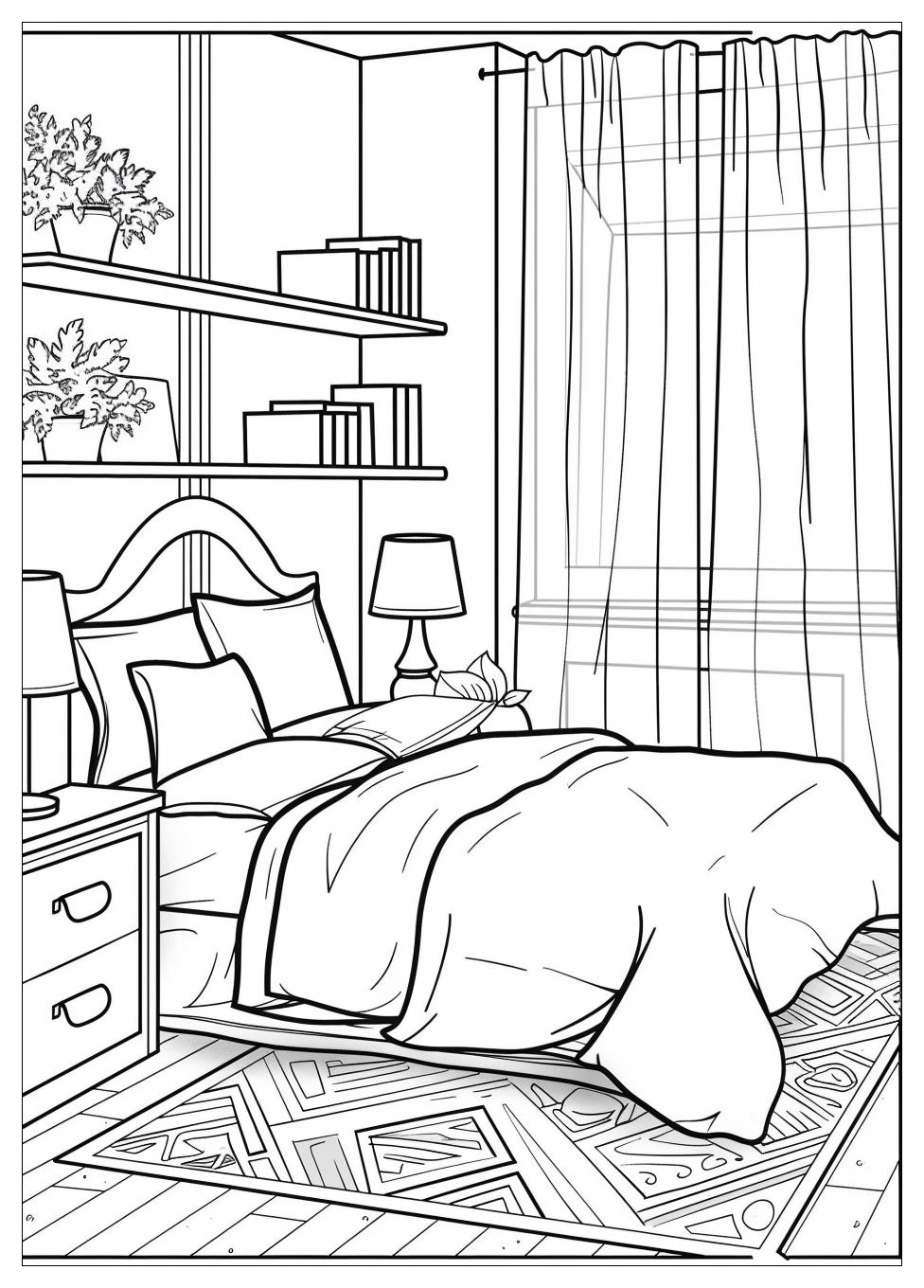 Bedroom Coloring Pages-12