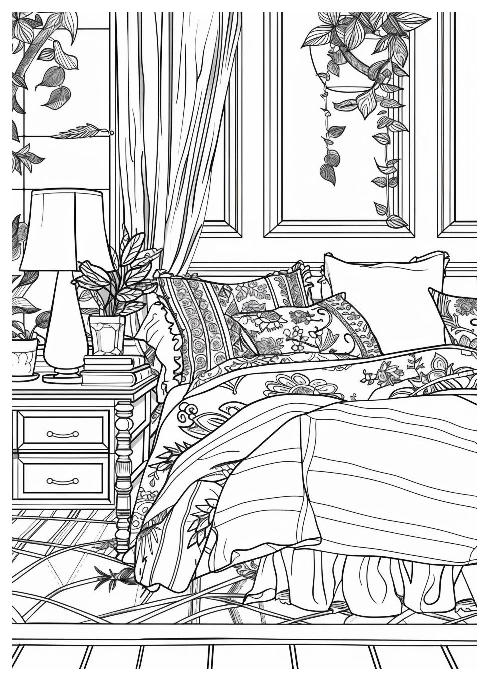 Bedroom Coloring Pages-14