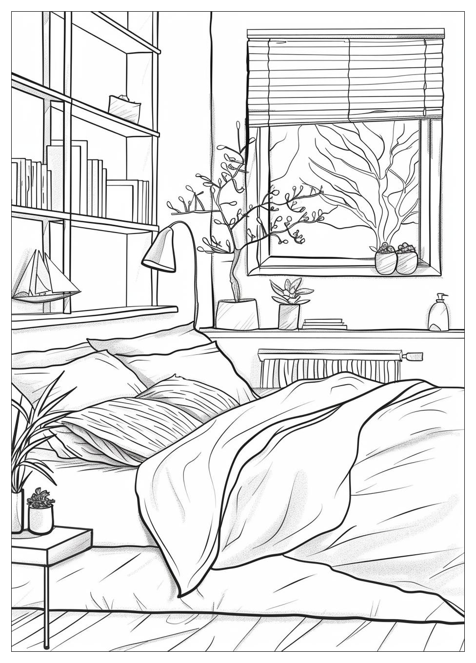 Bedroom Coloring Pages-16