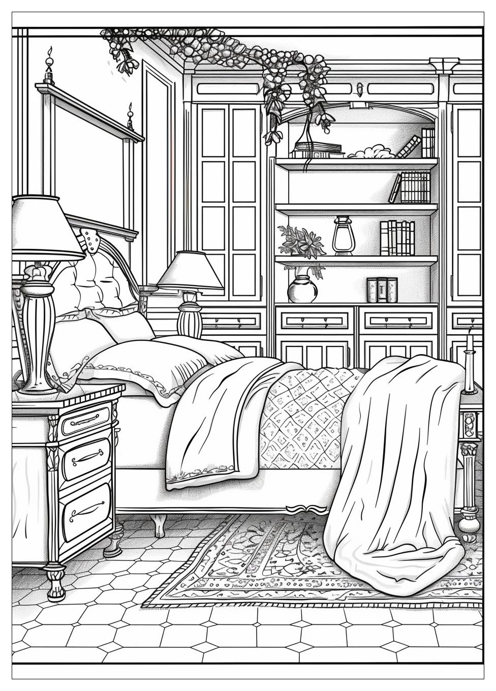 Bedroom Coloring Pages-18