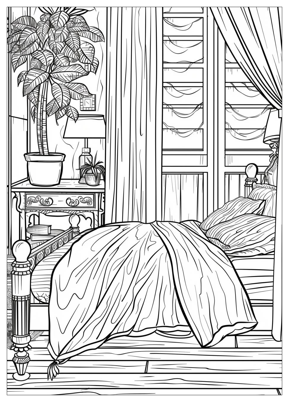 Bedroom Coloring Pages-3