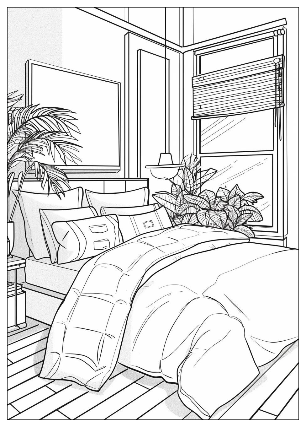 Bedroom Coloring Pages-4