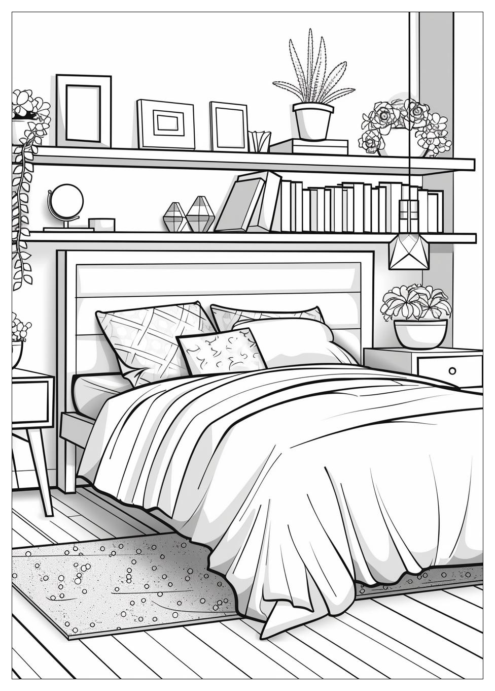 Bedroom Coloring Pages-5