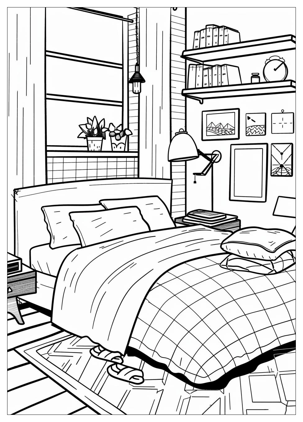 Bedroom Coloring Pages-6