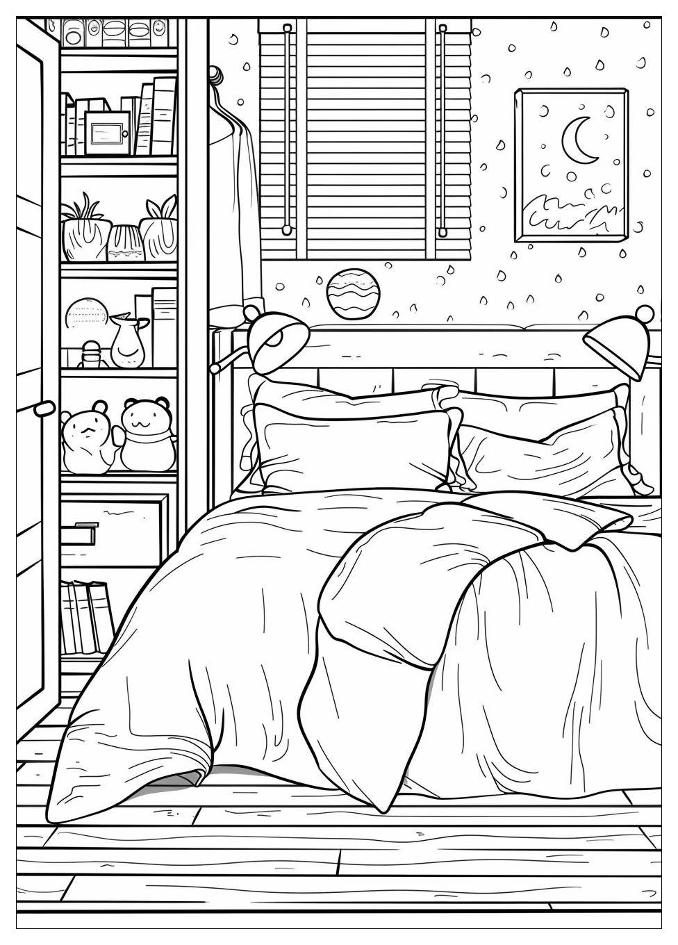 Bedroom Coloring Pages-7