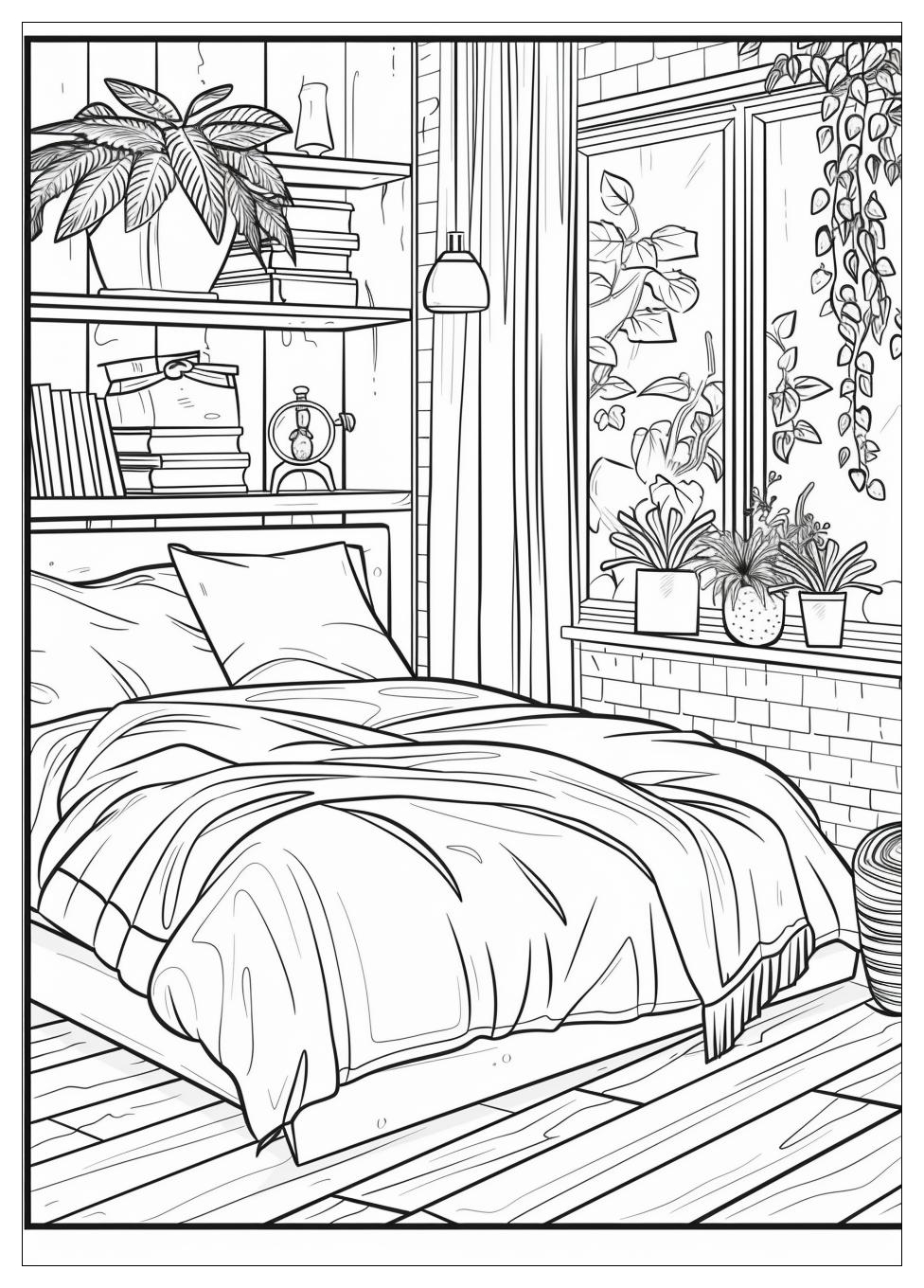 Bedroom Coloring Pages-8