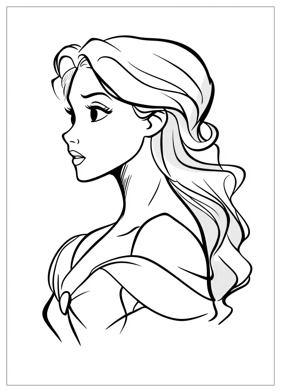 Free Printable Belle Coloring Pages 10 Belle Coloring Pages-10