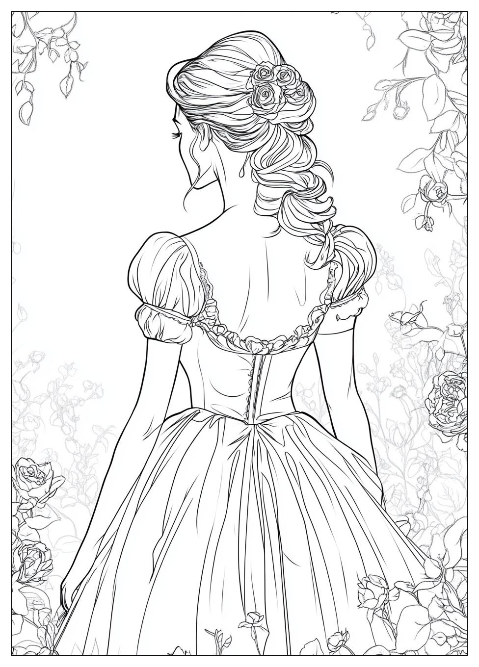 Free Printable Belle Coloring Pages 16 Belle Coloring Pages-16