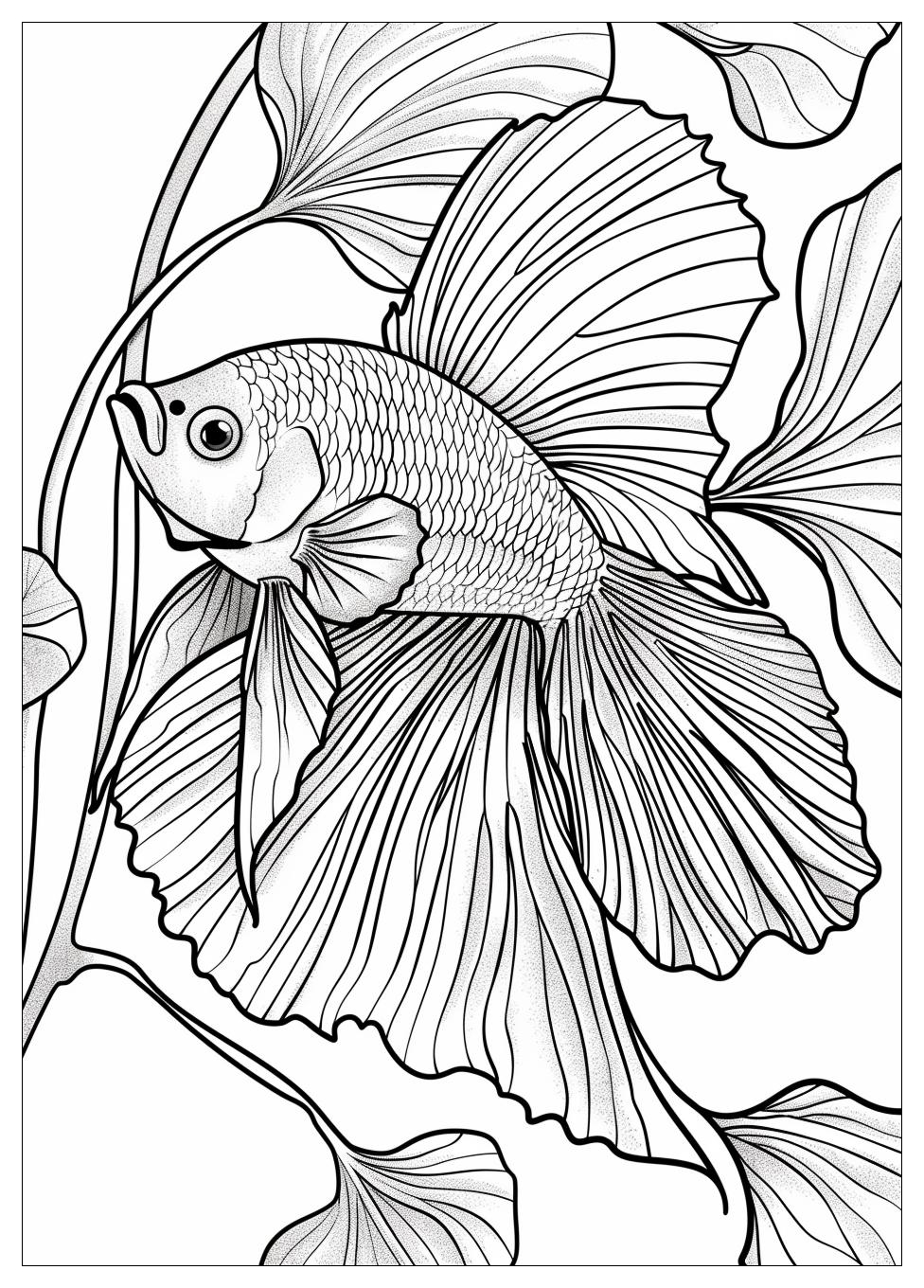 Betta Fish Coloring Pages-10