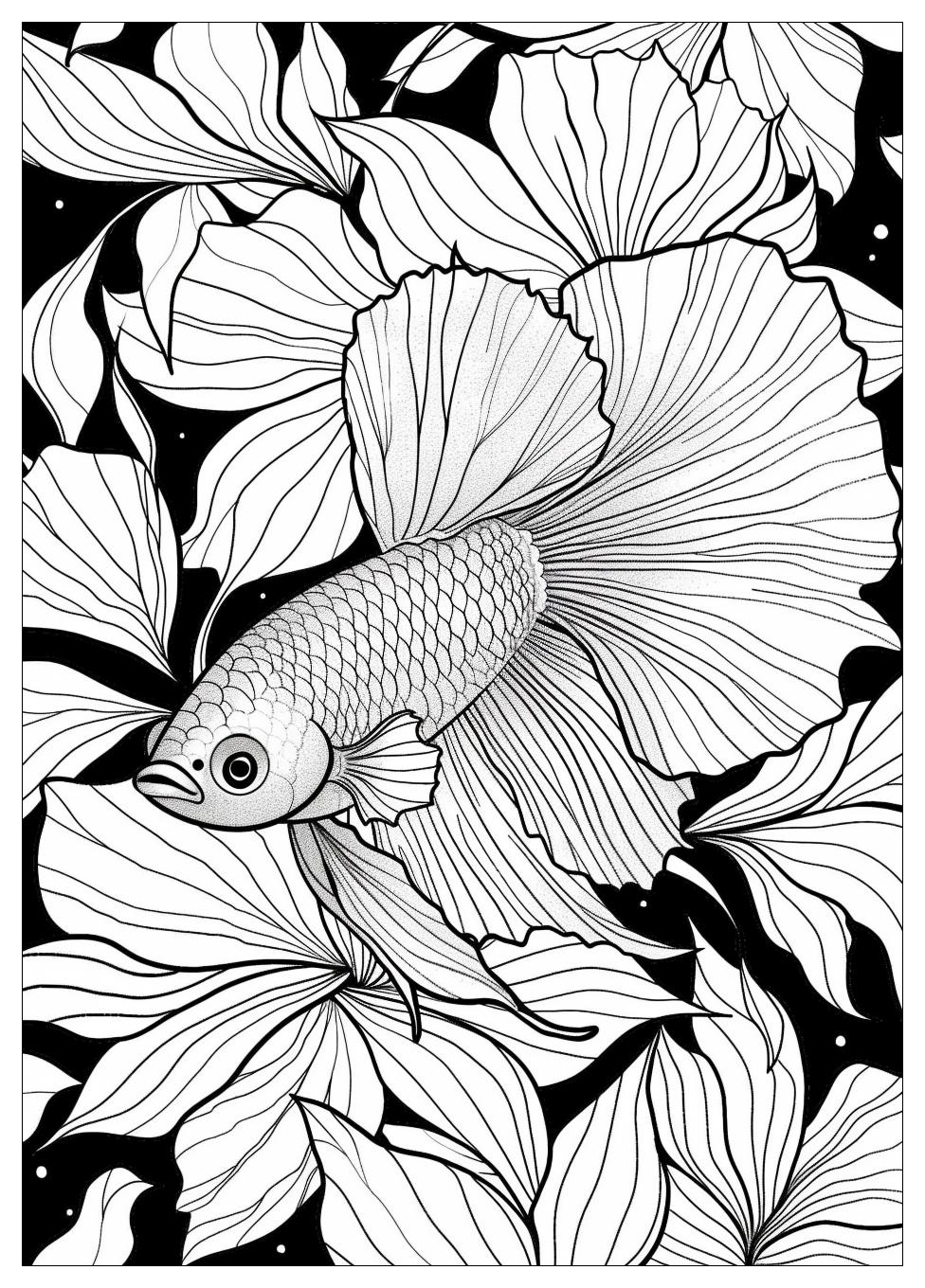 Betta Fish Coloring Pages-12