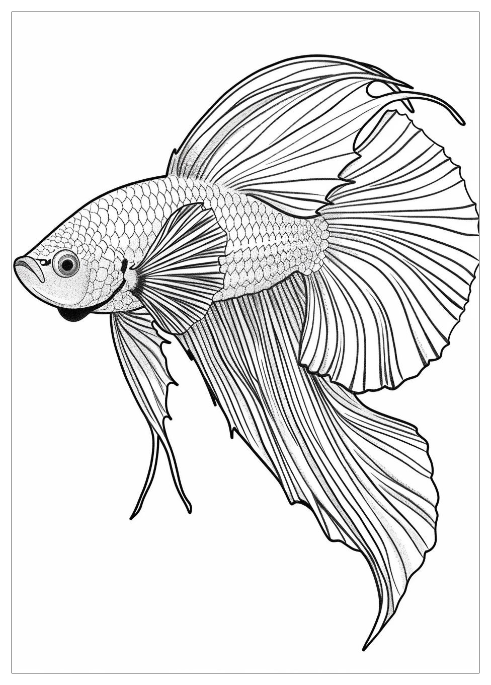 Betta Fish Coloring Pages-13