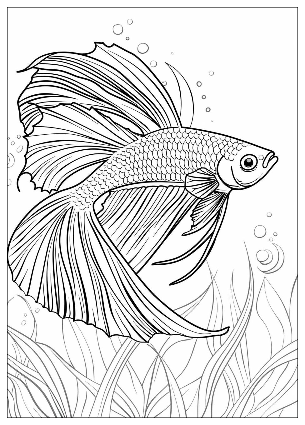 Betta Fish Coloring Pages-18