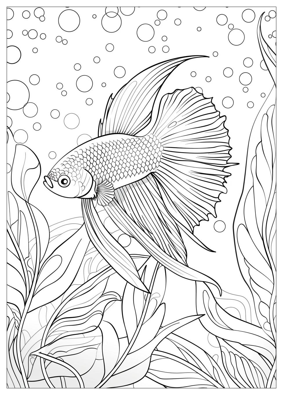 Betta Fish Coloring Pages-2
