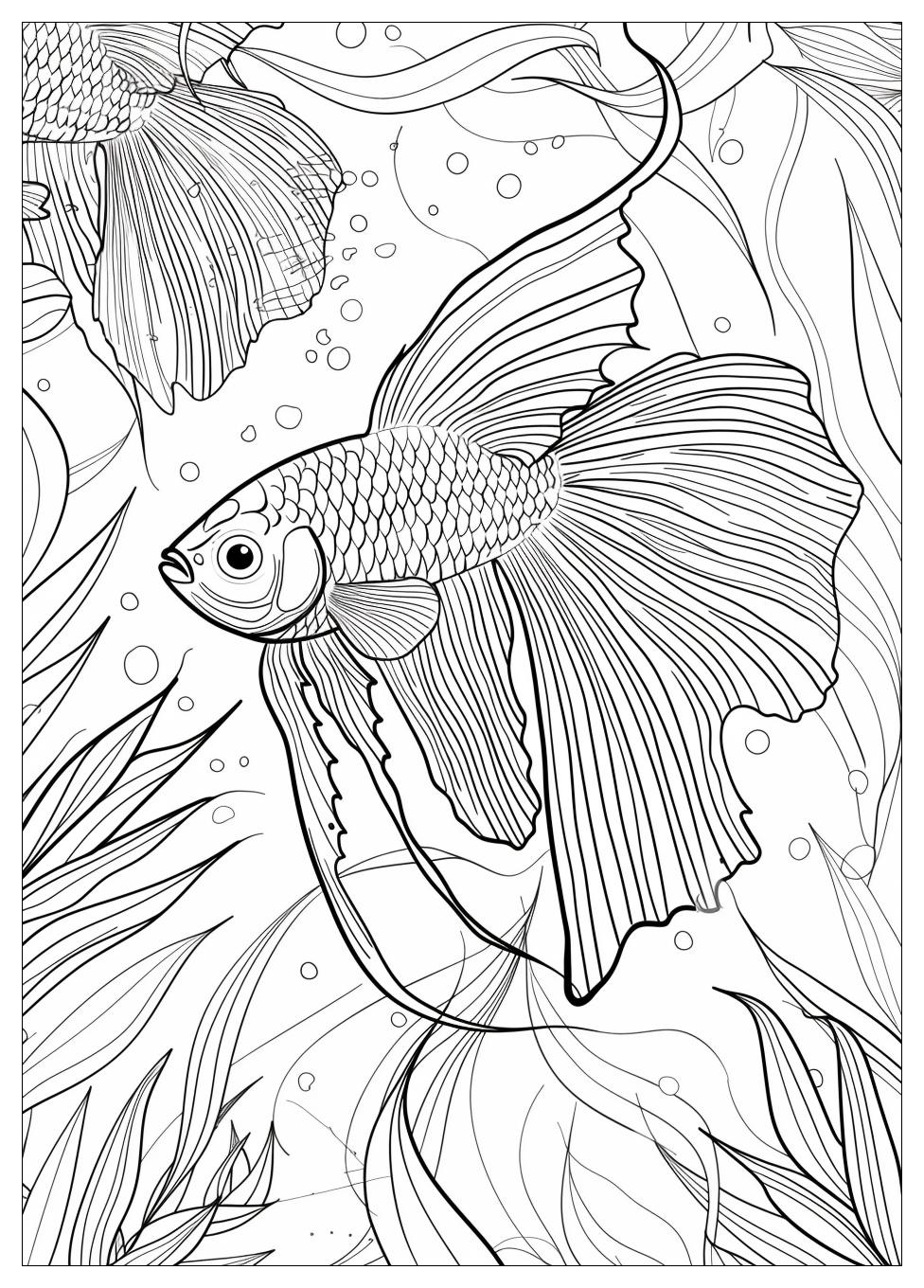 Betta Fish Coloring Pages-3