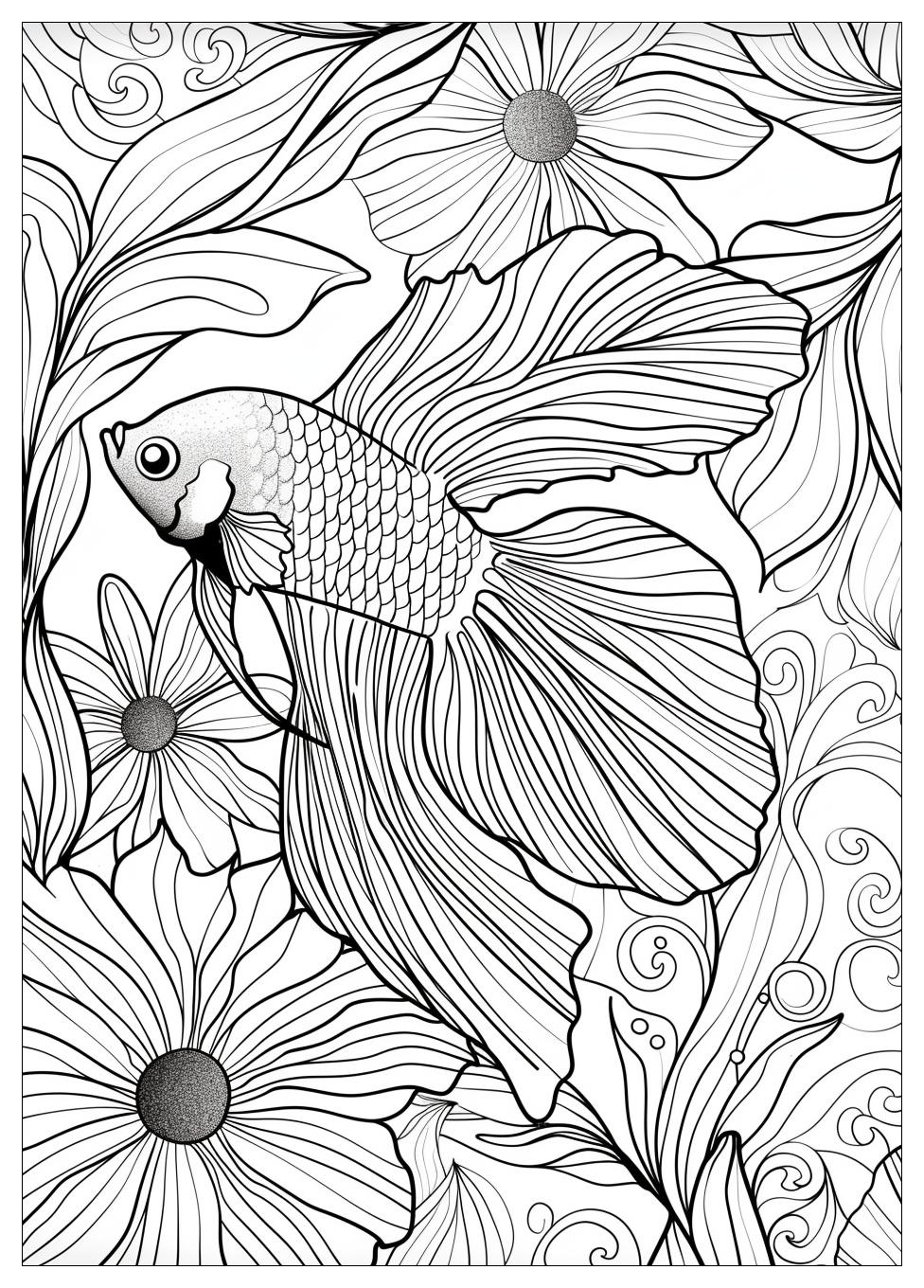 Betta Fish Coloring Pages-5