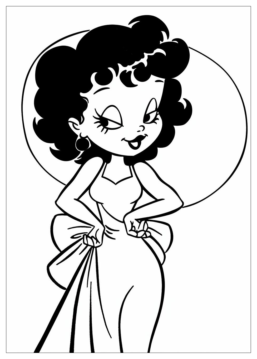Betty Boop Coloring Pages-11