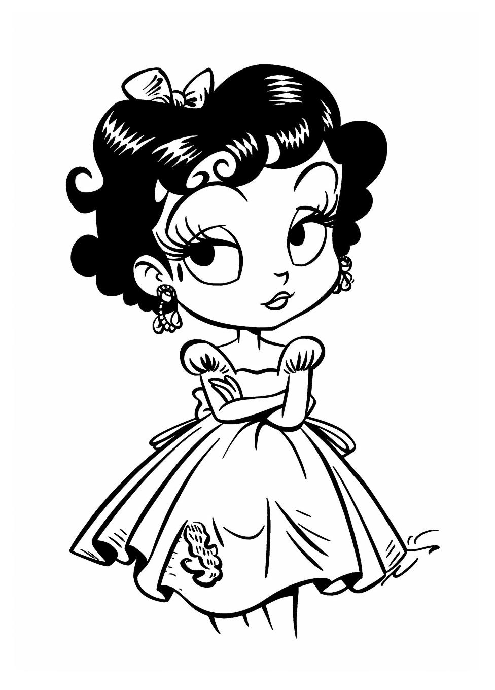 Betty Boop Coloring Pages-12