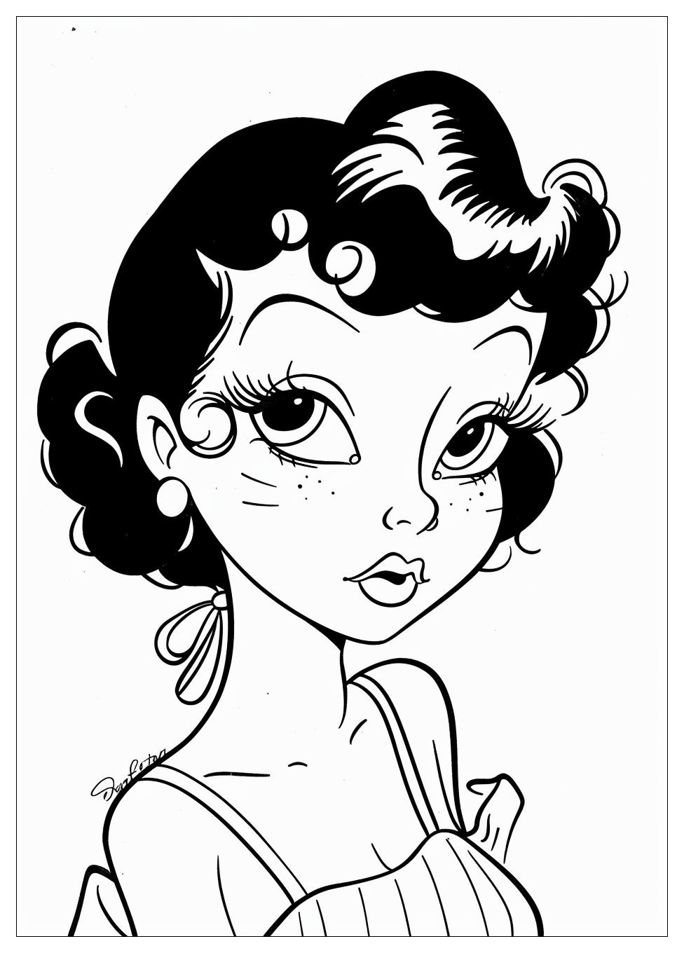 Betty Boop Coloring Pages-16