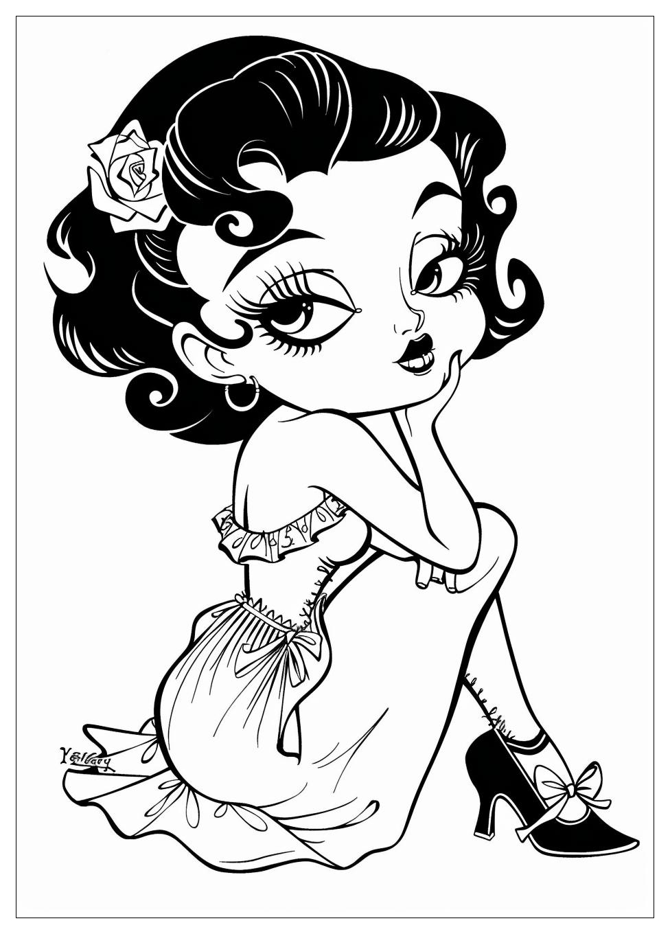 Betty Boop Coloring Pages-17