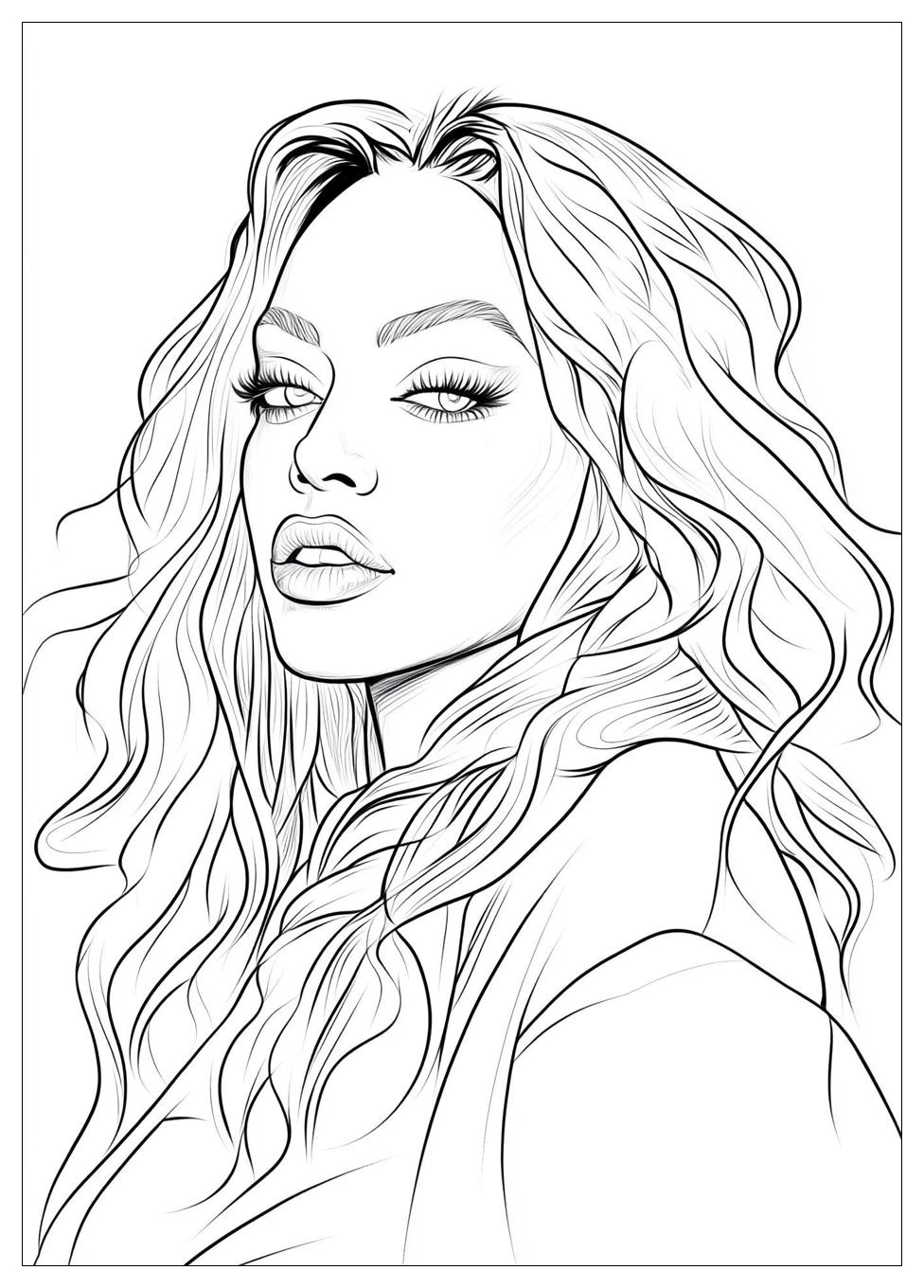 Beyonce Coloring Pages-10