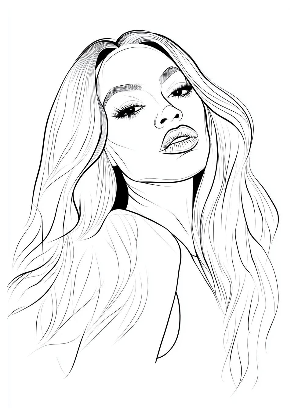 Beyonce Coloring Pages-11