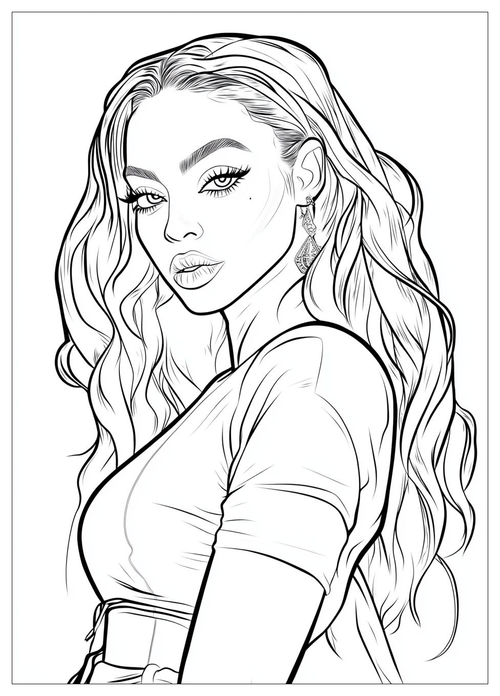 Beyonce Coloring Pages-12