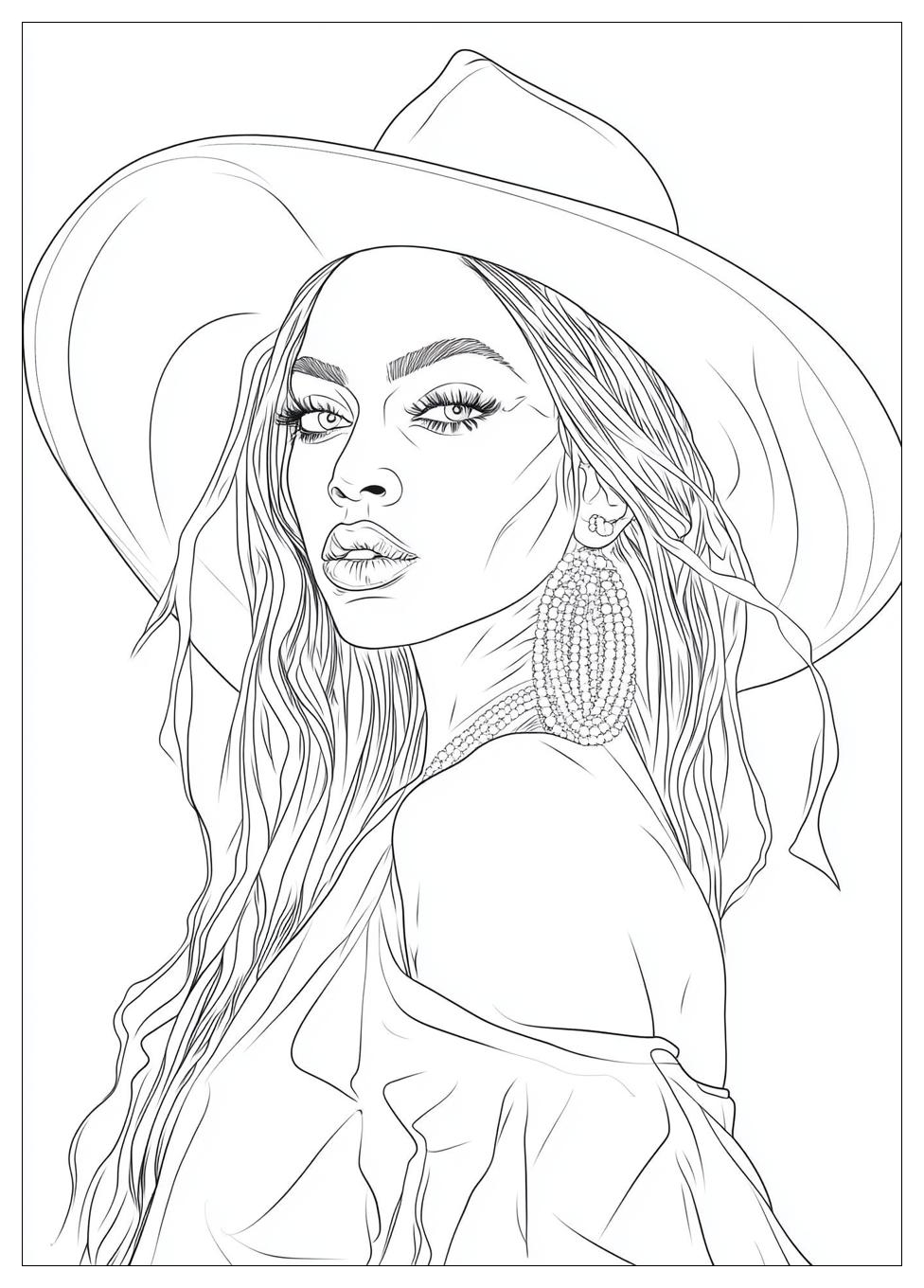 Beyonce Coloring Pages-16