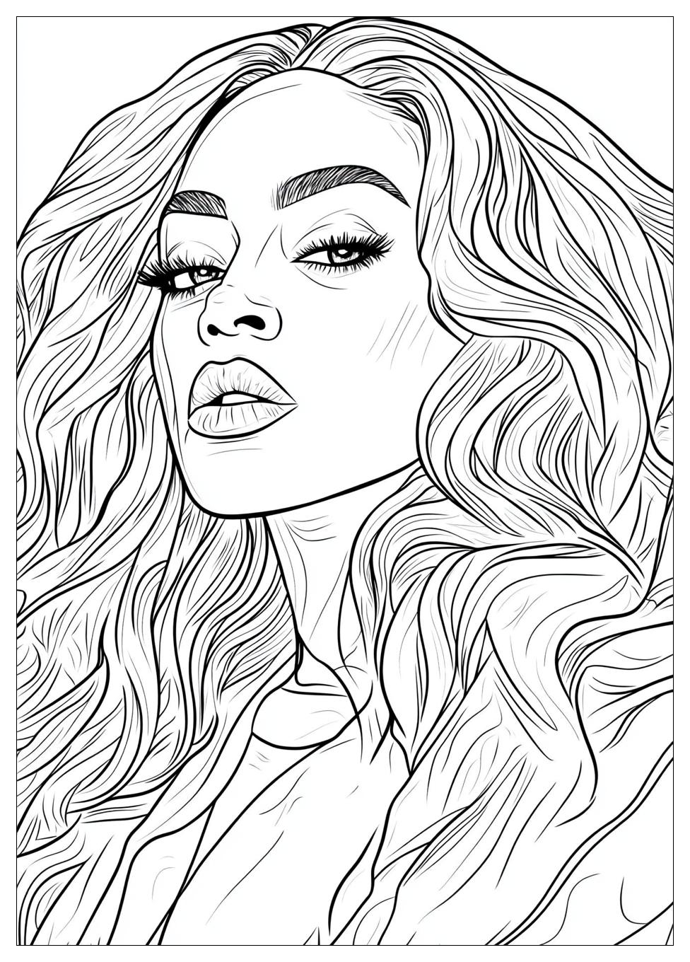 Beyonce Coloring Pages-7