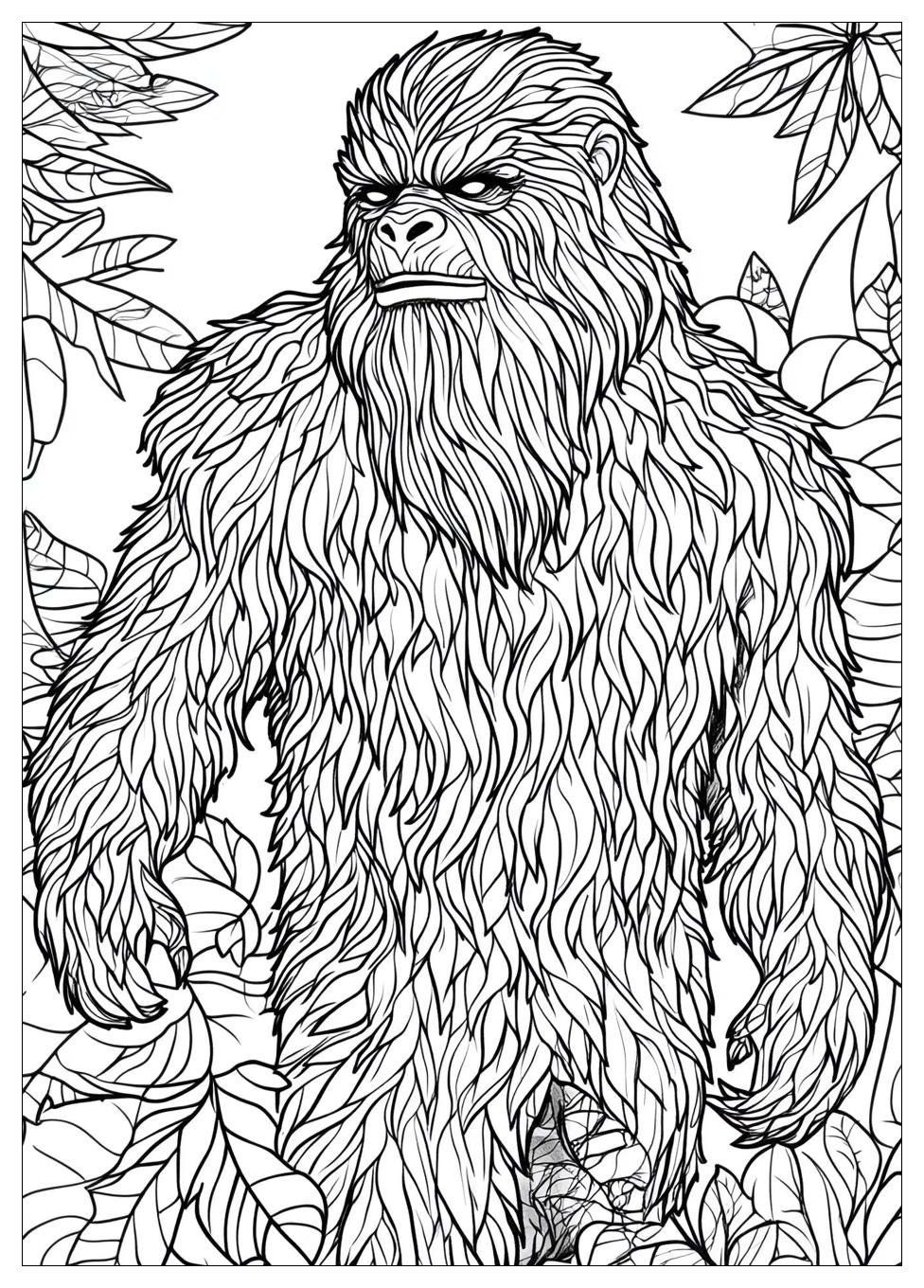 Bigfoot Yeti Coloring Pages-15