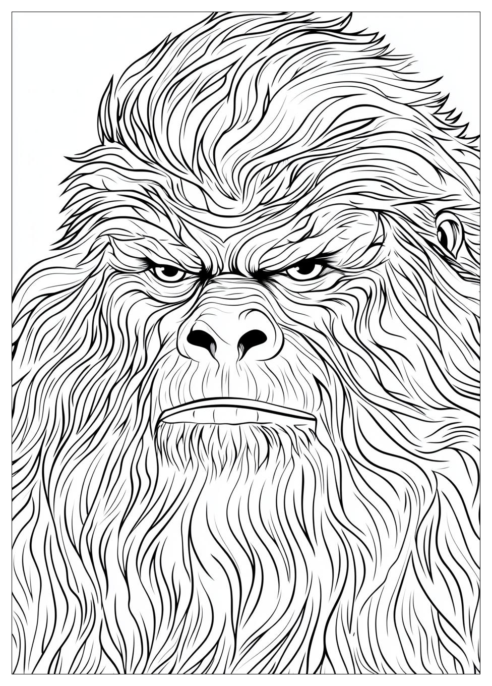 Bigfoot Yeti Coloring Pages-16