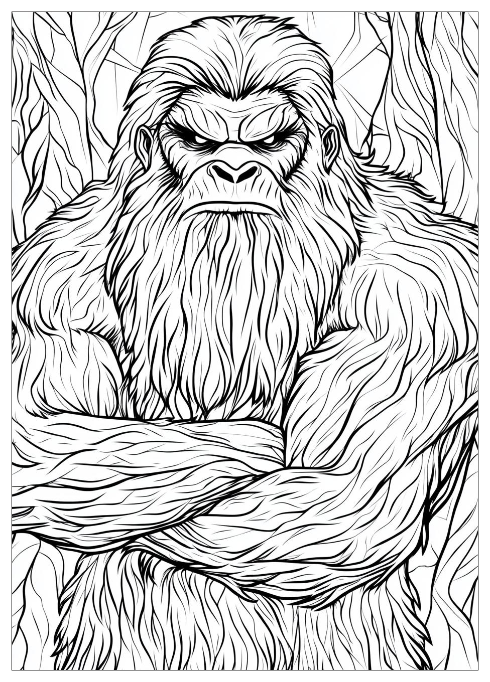 Bigfoot Yeti Coloring Pages-17