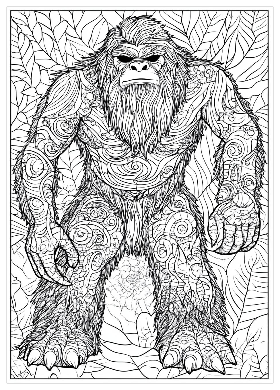 Bigfoot Yeti Coloring Pages-19